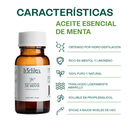 Aceite Esencial de Menta Piperita | Capilar, Spa y Aromaterapia | Explosión de Frescura y Bienestar para Cabello, Piel y Mente