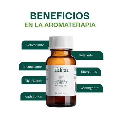 Aceite Esencial de Menta Piperita | Capilar, Spa y Aromaterapia | Explosión de Frescura y Bienestar para Cabello, Piel y Mente