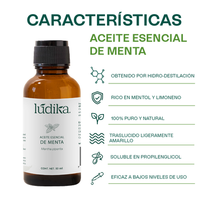 Aceite Esencial de Menta Piperita | Capilar, Spa y Aromaterapia | Explosión de Frescura y Bienestar para Cabello, Piel y Mente