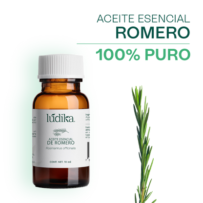 Aceite Esencial de Romero | Capilar, Facial y Aromaterapia | El Secreto Milenario para un Cabello Fuerte, Piel Renovada y Mente Despejada