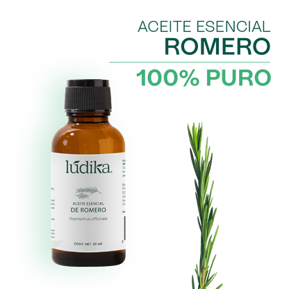 Aceite Esencial de Romero | Capilar, Facial y Aromaterapia | El Secreto Milenario para un Cabello Fuerte, Piel Renovada y Mente Despejada
