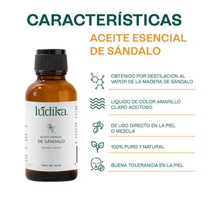 Aceite Esencial de Sándalo | Facial, Spa y Aromaterapia | El Elixir de la Paz y la Belleza para Piel Radiante y Bienestar Profundo