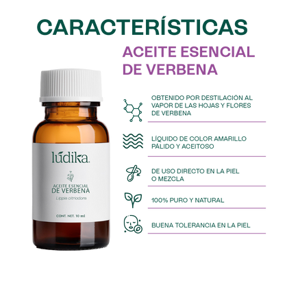 Aceite Esencial de Verbena | Corporal y Aromaterapia | Calmante y Purificante mental