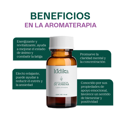 Aceite Esencial de Verbena | Corporal y Aromaterapia | Calmante y Purificante mental