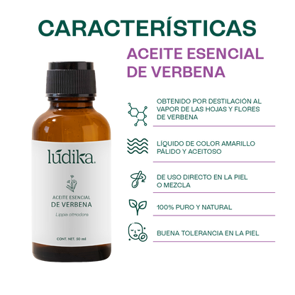 Aceite Esencial de Verbena | Corporal y Aromaterapia | Calmante y Purificante mental