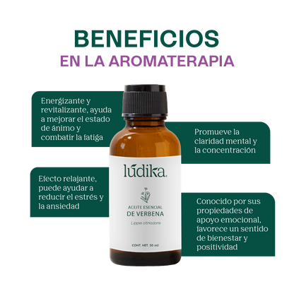 Aceite Esencial de Verbena | Corporal y Aromaterapia | Calmante y Purificante mental