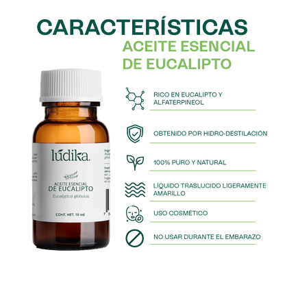 Aceite Esencial de Eucalipto | Corporal, Capilar y Aromaterapia | El Aliento Puro de la Naturaleza para Vías Respiratorias, Piel y Hogar Fresco