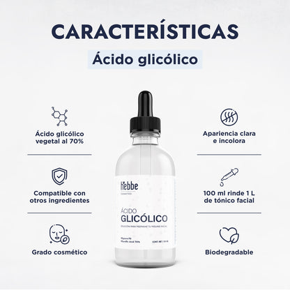 Ácido Glicólico | Potente Renovador Celular, Despigmentante y Antiedad