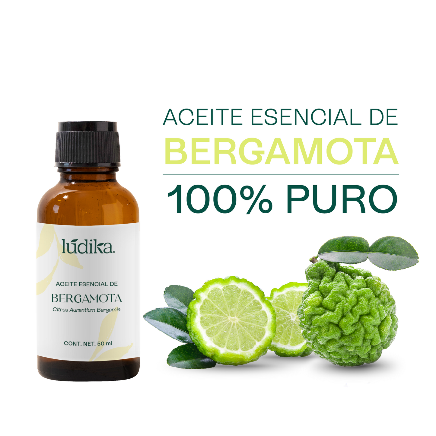Aceite Esencial de Bergamota | Aromaterapia y Spa | Calmante, Purificante y Elevador del Ánimo para Piel y Mente