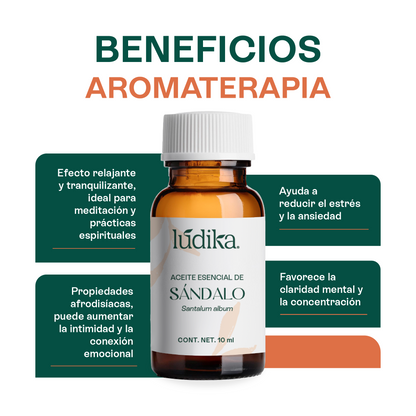 Aceite Esencial de Sándalo | Facial, Spa y Aromaterapia | El Elixir de la Paz y la Belleza para Piel Radiante y Bienestar Profundo