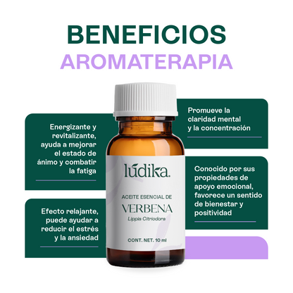 Aceite Esencial de Verbena | Corporal y Aromaterapia | Calmante y Purificante mental