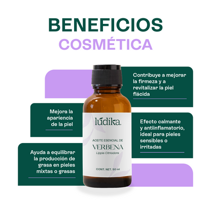 Aceite Esencial de Verbena | Corporal y Aromaterapia | Calmante y Purificante mental