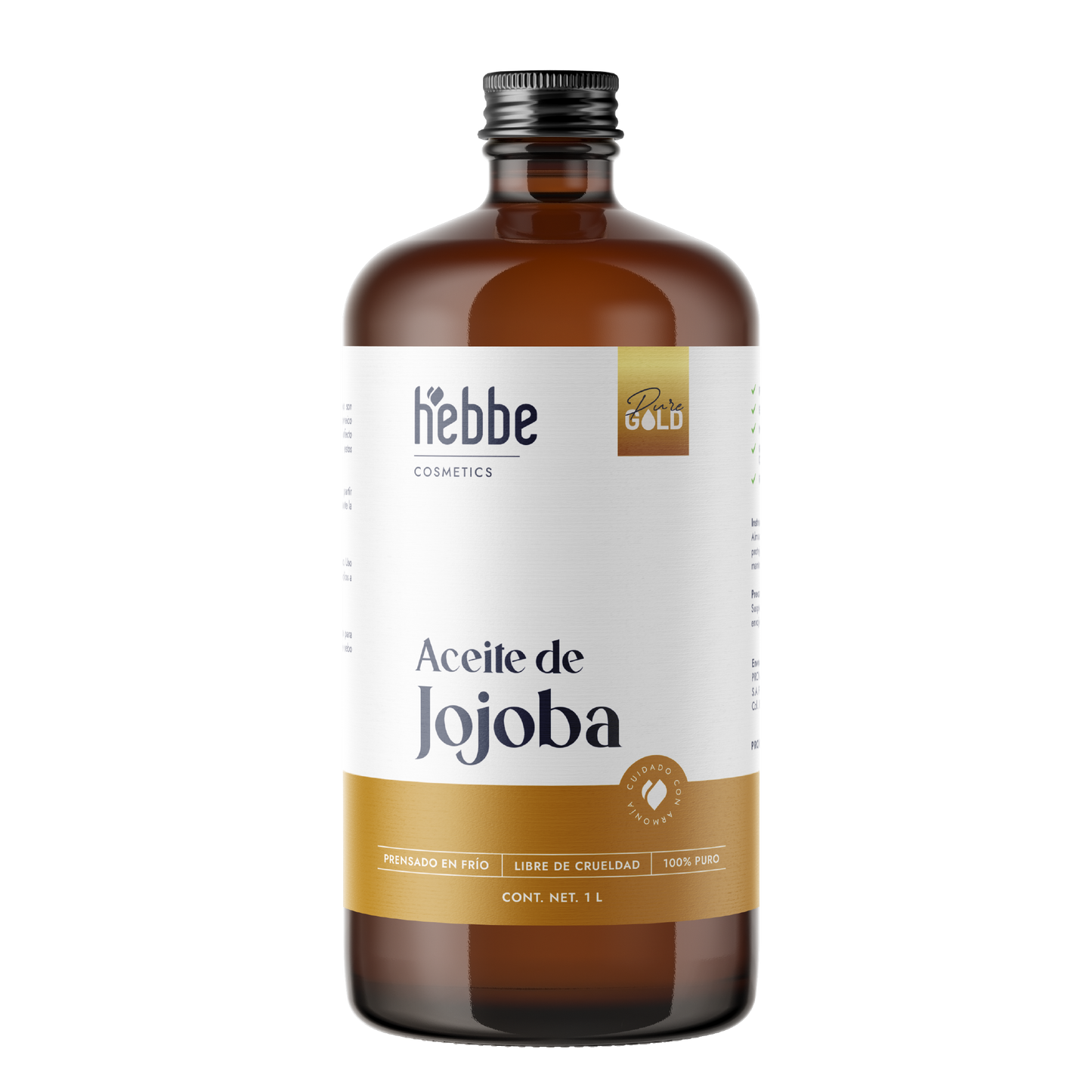 Aceite de Jojoba Cera natural | Facial, Capilar y Corporal | Seborregulador, Hidratante y Antioxidante Natural