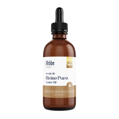 Aceite de Ricino Castor Oil Puro Orgánico | Cejas, Pestañas y Cabello | Hidratante, Antiinflamatorio y Estimulante Capilar