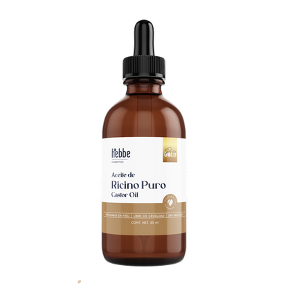 Aceite de Ricino Castor Oil Puro Orgánico | Cejas, Pestañas y Cabello | Hidratante, Antiinflamatorio y Estimulante Capilar