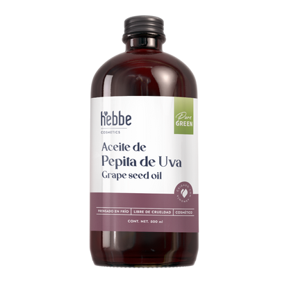 Aceite de Pepita de Uva Puro | Facial, Corporal y Corporal | Aceite de masaje, Antioxidante y Regulador Sebáceo