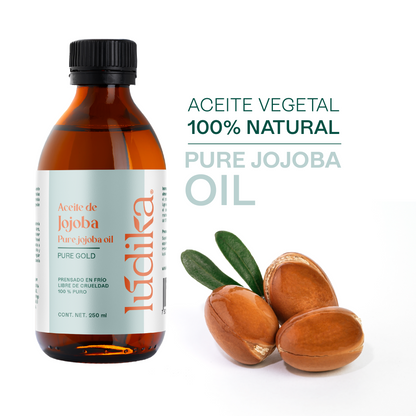 Aceite de Jojoba Cera natural | Facial, Capilar y Corporal | Seborregulador, Hidratante y Antioxidante Natural