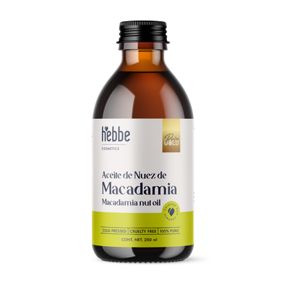 Aceite de Nuez de Macadamia | Facial y Capilar | Antiedad, Reparador Capilar y Súper Hidratante