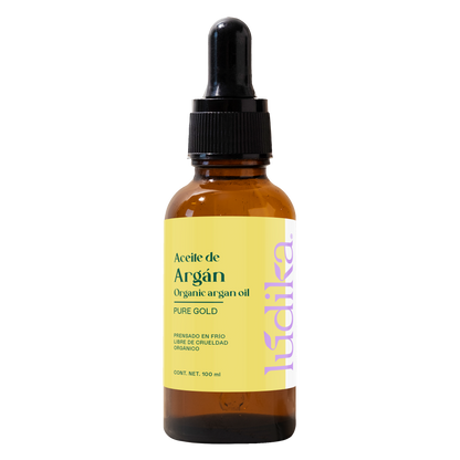 Aceite de Argán Puro Orgánico | Capilar, Corporal y Facial | Oro Líquido Antiedad, Regenerador y Fortalecedor para Piel y Cabello