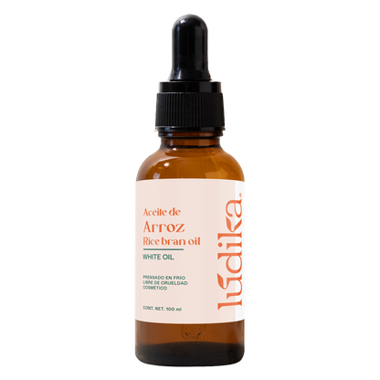 Aceite de Arroz Integral Puro | Facial y Capilar | Antioxidante, Hidratante e ideal para el contorno de ojos