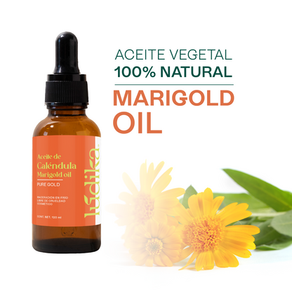 Aceite de Caléndula Natural | Facial y corporal | Calmante, Cicatrizante y Protector Antioxidante