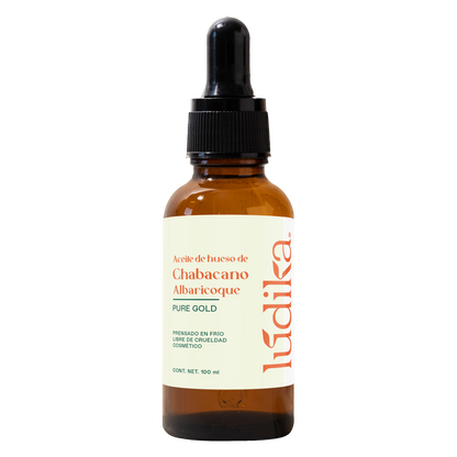 Aceite de Chabacano Albaricoque Virgen | Facial Capilar y Corporal | Antioxidante e Hidratación Suave para pieles maduras y secas