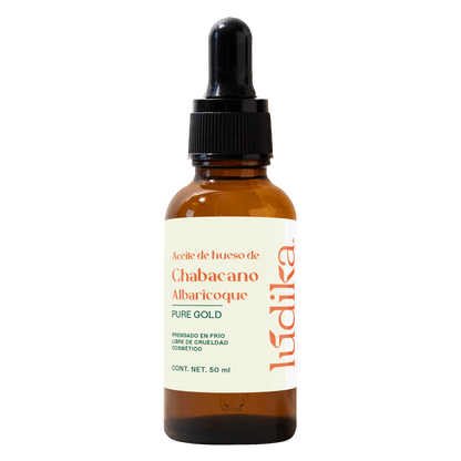 Aceite de Chabacano Albaricoque Virgen | Facial Capilar y Corporal | Antioxidante e Hidratación Suave para pieles maduras y secas