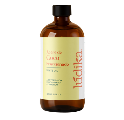 Aceite de Coco Fraccionado Natural Líquido | Facial, Capilar y Corporal | Vehículo Ligero, Hidratante Intenso