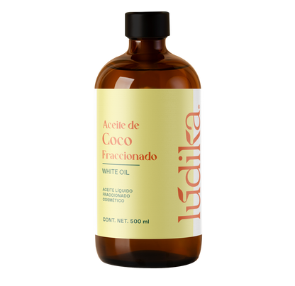 Aceite de Coco Fraccionado Natural Líquido | Facial, Capilar y Corporal | Vehículo Ligero, Hidratante Intenso