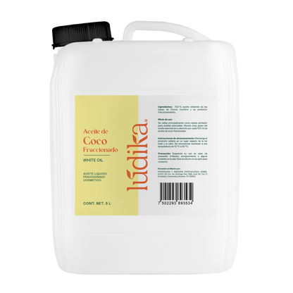Aceite de Coco Fraccionado Natural Líquido | Facial, Capilar y Corporal | Vehículo Ligero, Hidratante Intenso