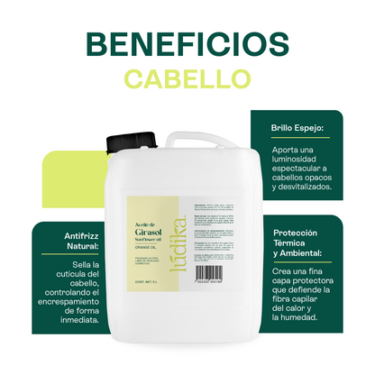 Aceite de Girasol | Facial, Capilar y Corporal | El Aliado Antioxidante y Aceite Base con Vitamina E