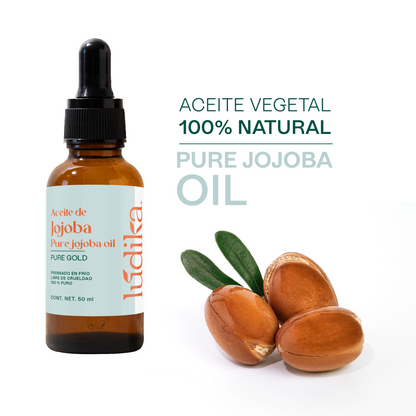 Aceite de Jojoba Cera natural | Facial, Capilar y Corporal | Seborregulador, Hidratante y Antioxidante Natural