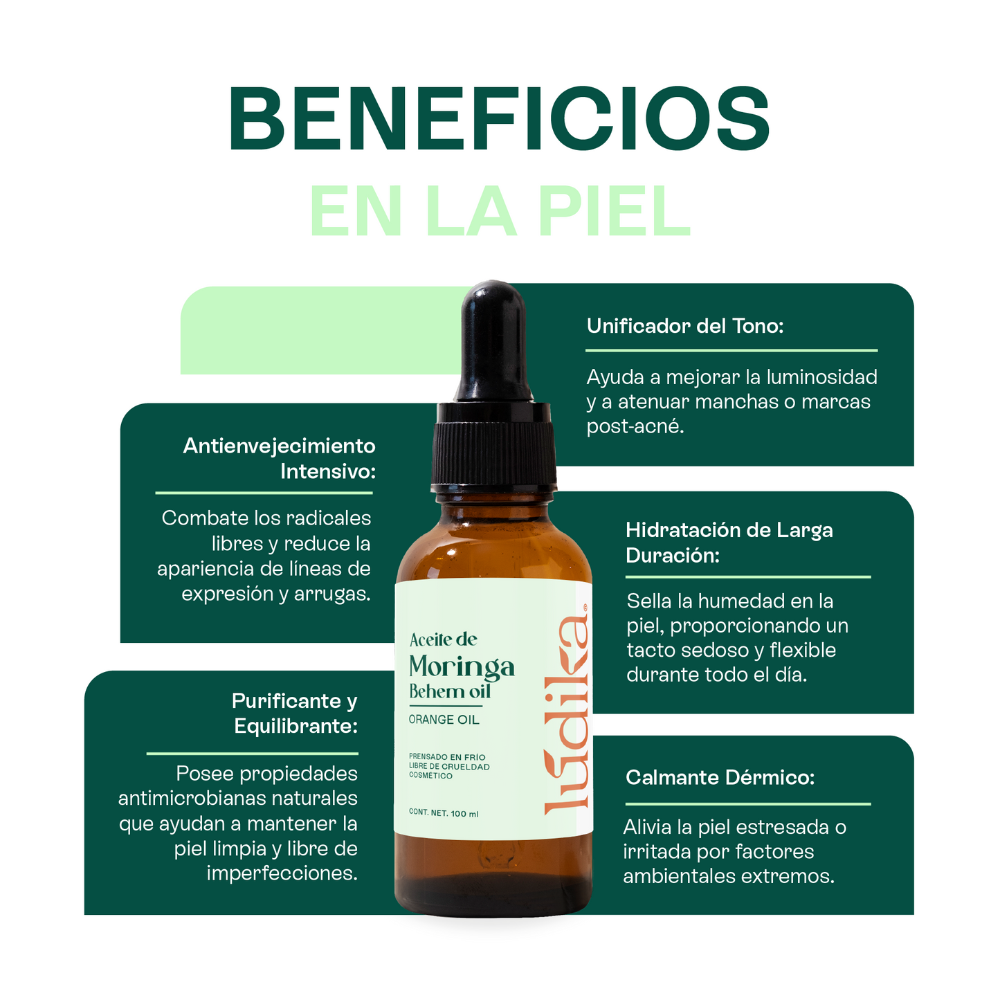 Aceite de Moringa | Facial, Corporal y Capilar | El Elixir Antienvejecimiento y Protector Anti-Polución