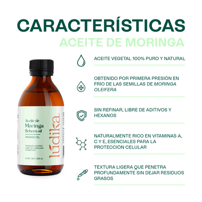 Aceite de Moringa | Facial, Corporal y Capilar | El Elixir Antienvejecimiento y Protector Anti-Polución