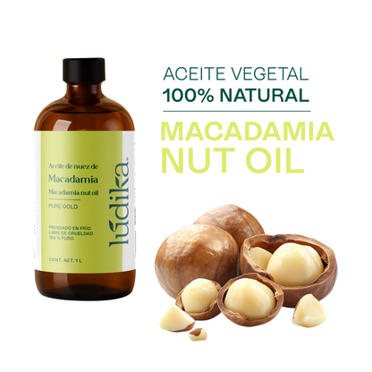 Aceite de Nuez de Macadamia | Facial y Capilar | Antiedad, Reparador Capilar y Súper Hidratante