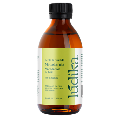 Aceite de Nuez de Macadamia | Facial y Capilar | Antiedad, Reparador Capilar y Súper Hidratante