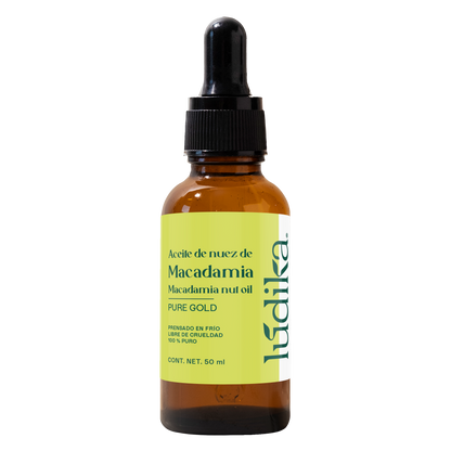 Aceite de Nuez de Macadamia | Facial y Capilar | Antiedad, Reparador Capilar y Súper Hidratante