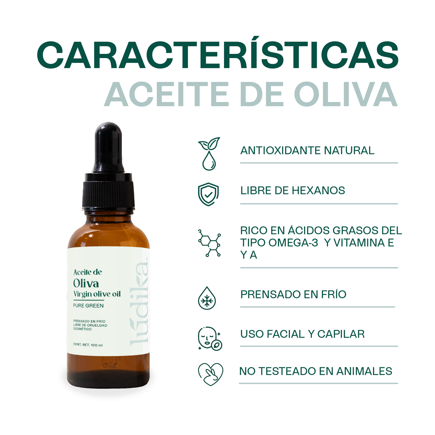 Aceite de Oliva Extra Virgen | Capilar y Corporal |Hidratante, Antioxidante y Reparador Cutáneo