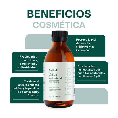 Aceite de Oliva Extra Virgen | Capilar y Corporal |Hidratante, Antioxidante y Reparador Cutáneo