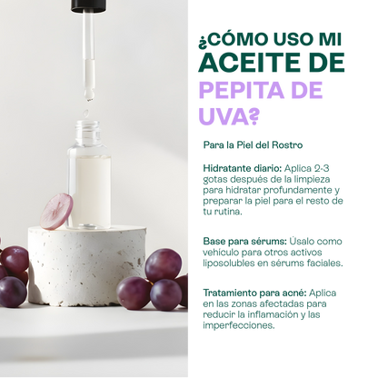 Aceites de Rosa Mosqueta y Pepita de Uva | Kit  Facial Lúdika | Nutrición y suavidad