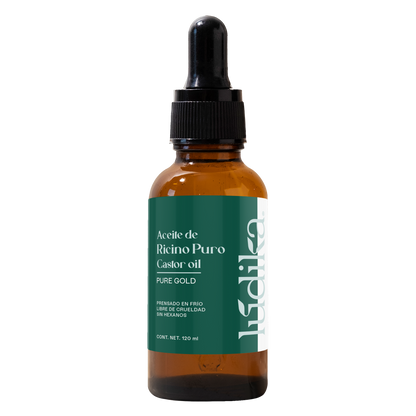 Aceite de Ricino Castor Oil Puro Orgánico | Cejas, Pestañas y Cabello | Hidratante, Antiinflamatorio y Estimulante Capilar