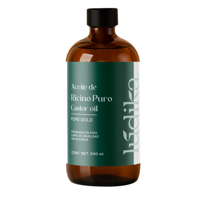 Aceite de Ricino Castor Oil Puro Orgánico | Cejas, Pestañas y Cabello | Hidratante, Antiinflamatorio y Estimulante Capilar