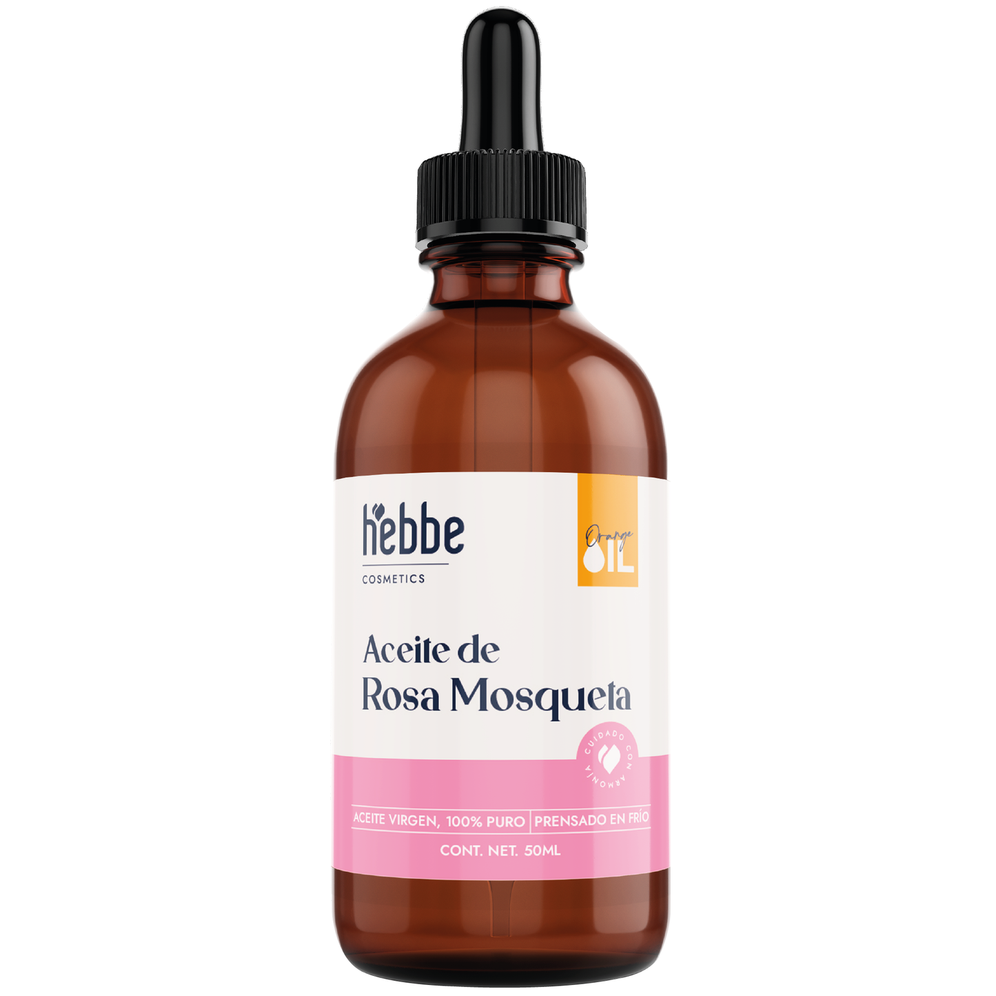 Aceite de Rosa Mosqueta Hebbe Virgen | Facial y corporal | Regenerador, AntiEdad, AntiEstrias y Hidratante en zona de contorno de ojos