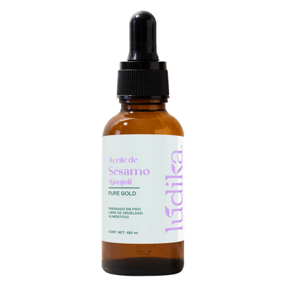 Aceite de Sésamo Ajonjolí Virgen | Facial Capilar y Corporal | Antiedad, Hidratante y Protector Capilar