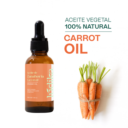 Aceite de Zanahoria Natural | Facial y Corporal | Antioxidante, Regenerador Antiedad y Protector Natural