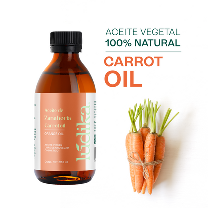 Aceite de Zanahoria Natural | Facial y Corporal | Antioxidante, Regenerador Antiedad y Protector Natural