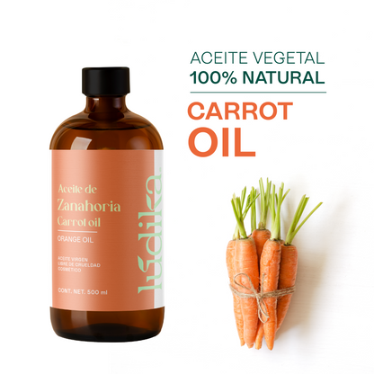 Aceite de Zanahoria Natural | Facial y Corporal | Antioxidante, Regenerador Antiedad y Protector Natural