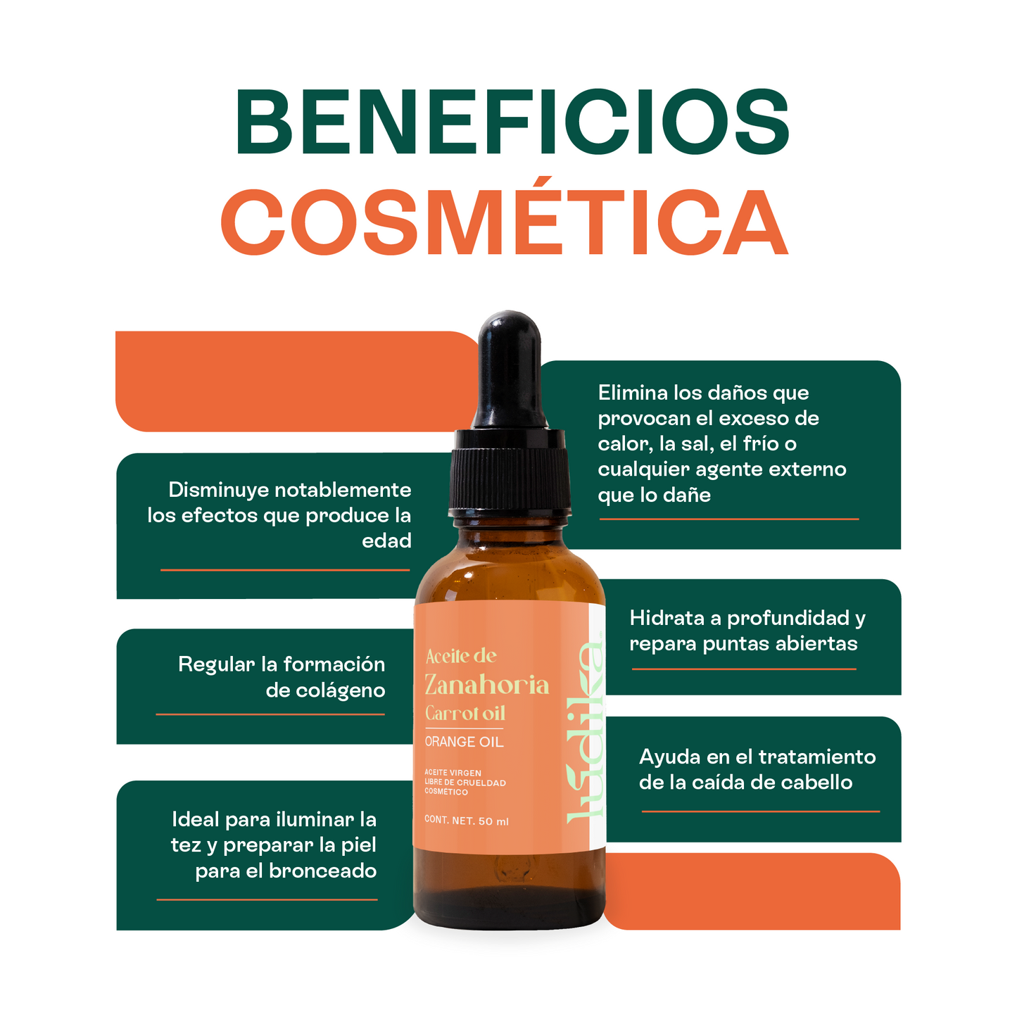 Aceite de Zanahoria Natural | Facial y Corporal | Antioxidante, Regenerador Antiedad y Protector Natural