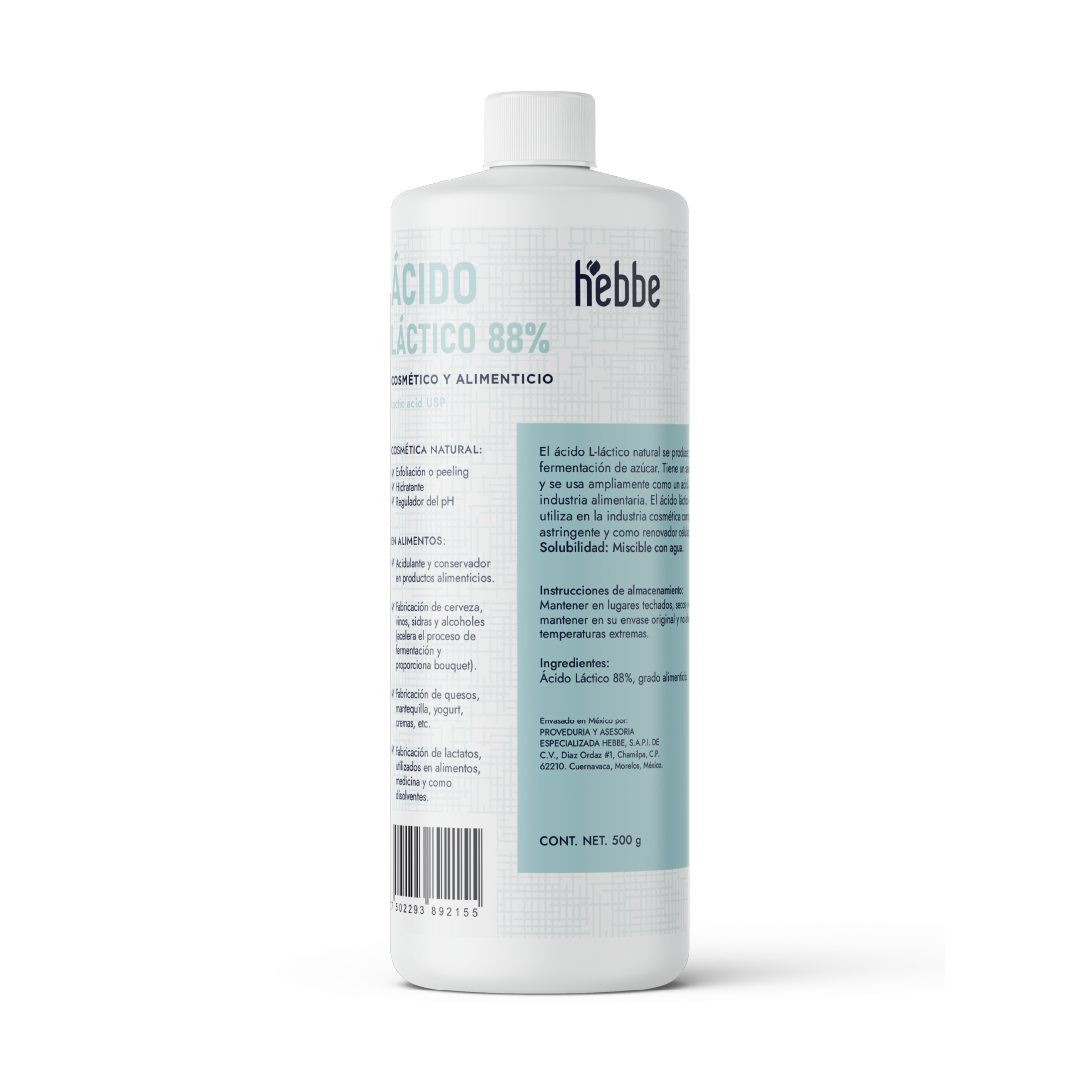 Ácido Láctico | Humectante, Exfoliante Suave e Ideal para Piel Sensible