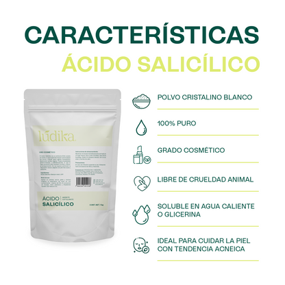 Ácido Salicílico | Liposoluble, Queratolítico y Especialista en Acné
